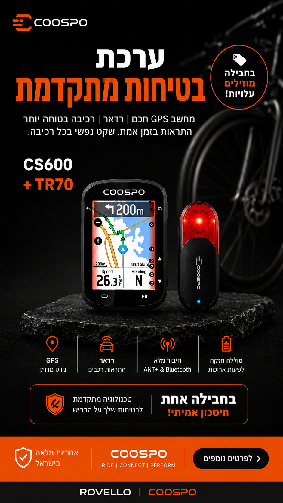 ערכת בטיחות מתקדמת – CS600 + TR70